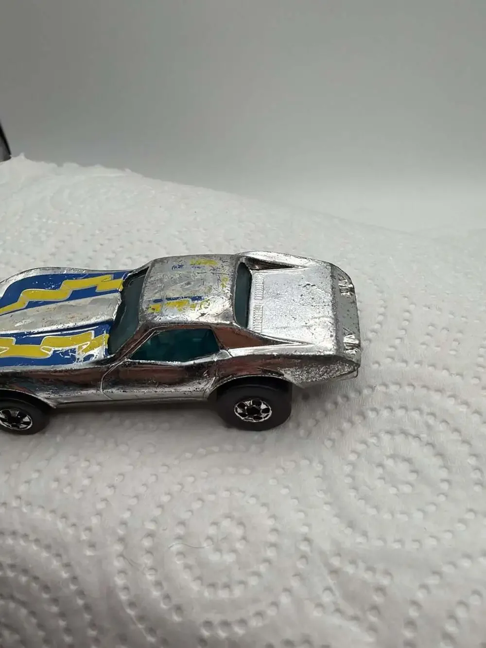 Vintage 1975 Hot Wheels Super Chromes Corvette Stingray Chrome Die-Cast Toy Car